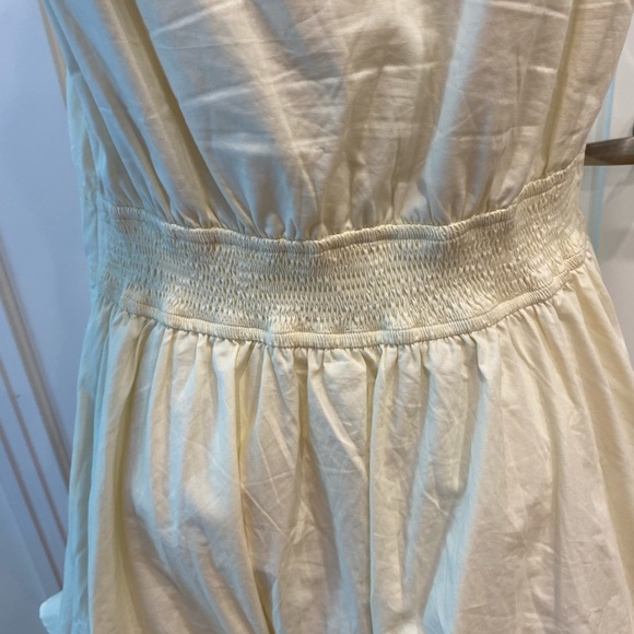 EShakti Cream dress with side zipper & pockets - Picture 6 of 11